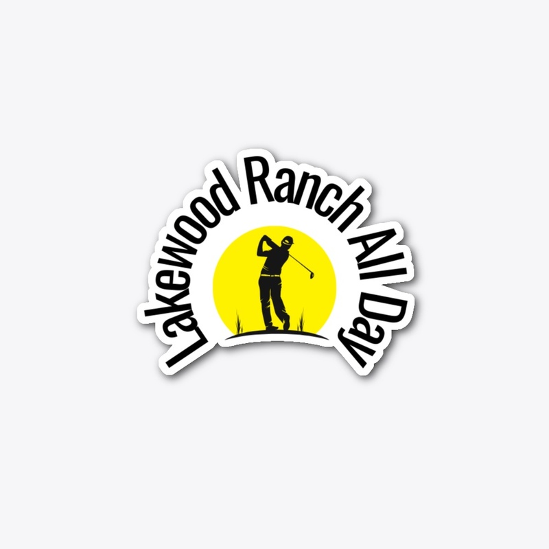 LWR All Day Golf Ball Sticker Sun
