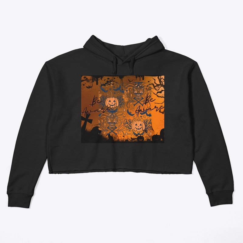 Halloween Hoodie Crop 