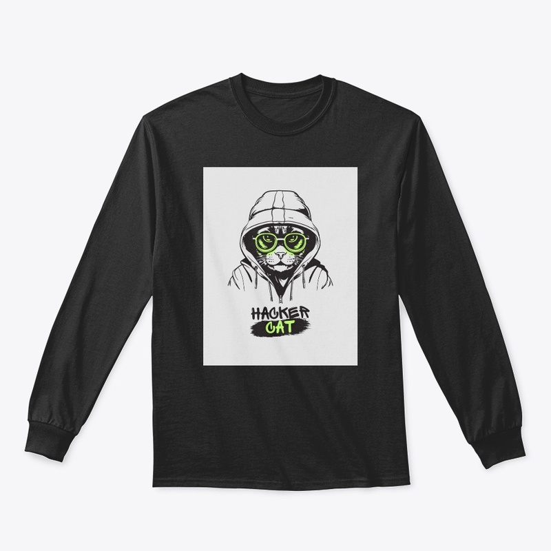 Hacker cat T shirt,hoddie