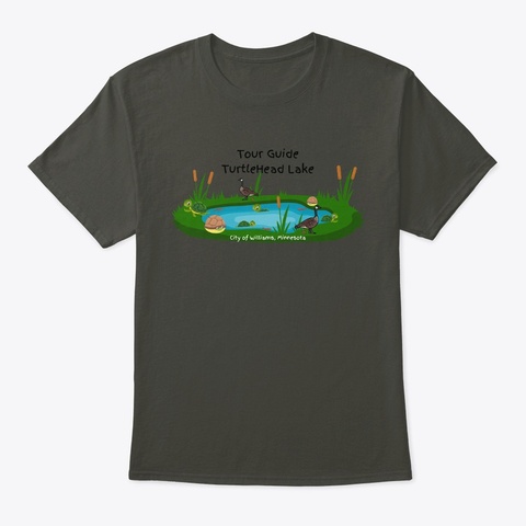 Turtle Head Lake Poo Smoke Gray T-Shirt Front