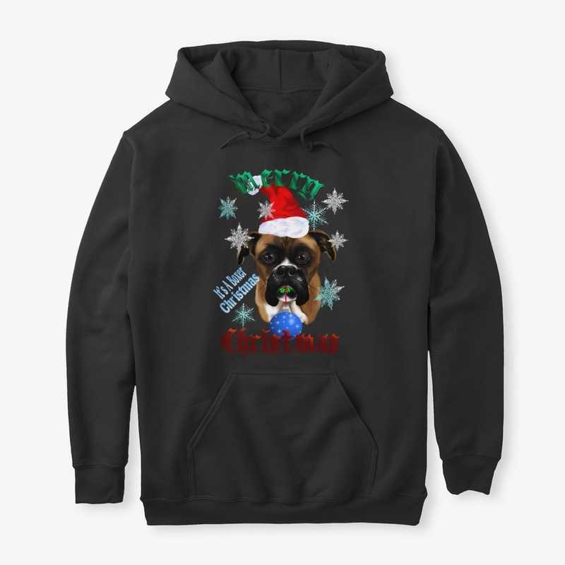 Wonderful-Christmas Boxer Dog Slim Fit 