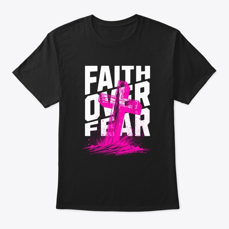 Faith Over Fear Courage Typography Merch