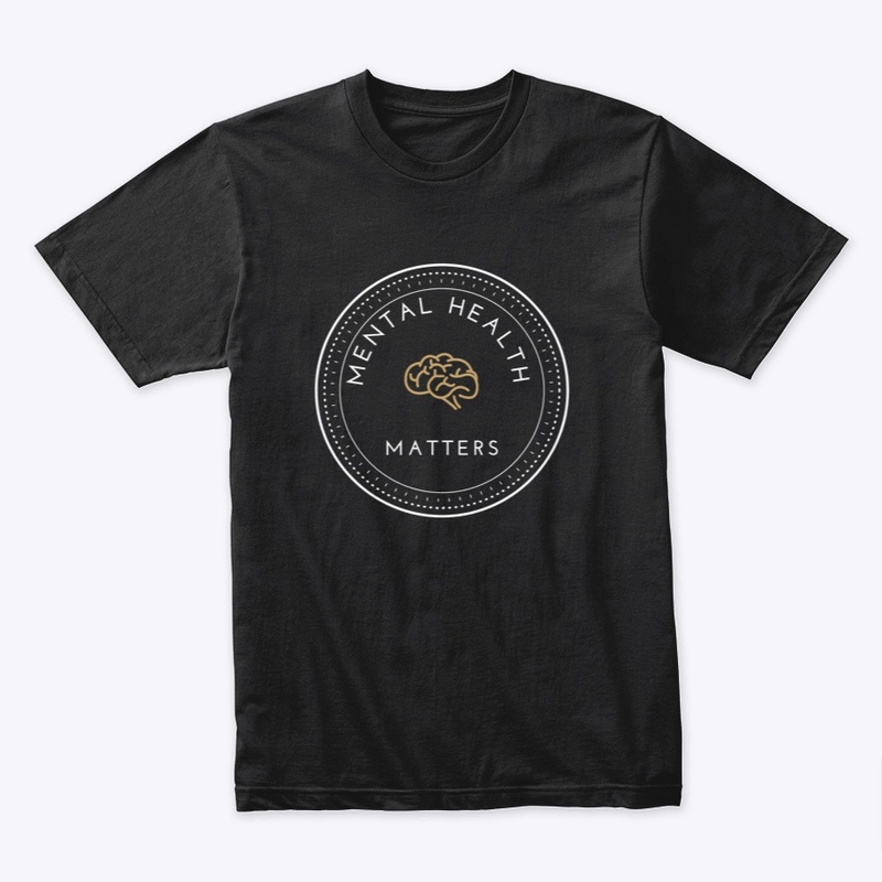 Mental Health Matters Gold Brain