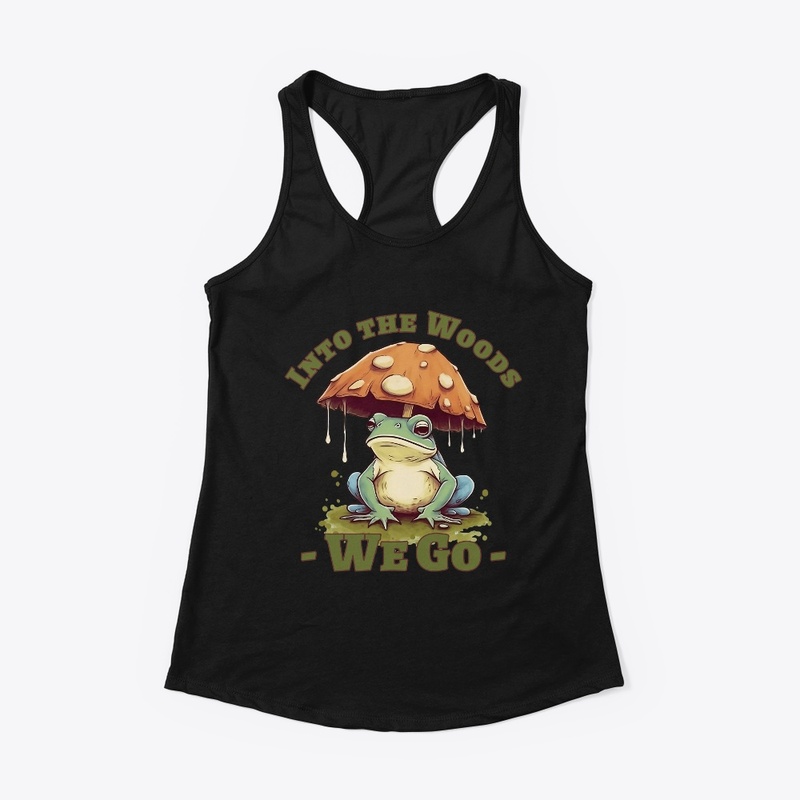 Cottagecore Frog holding Mushroom