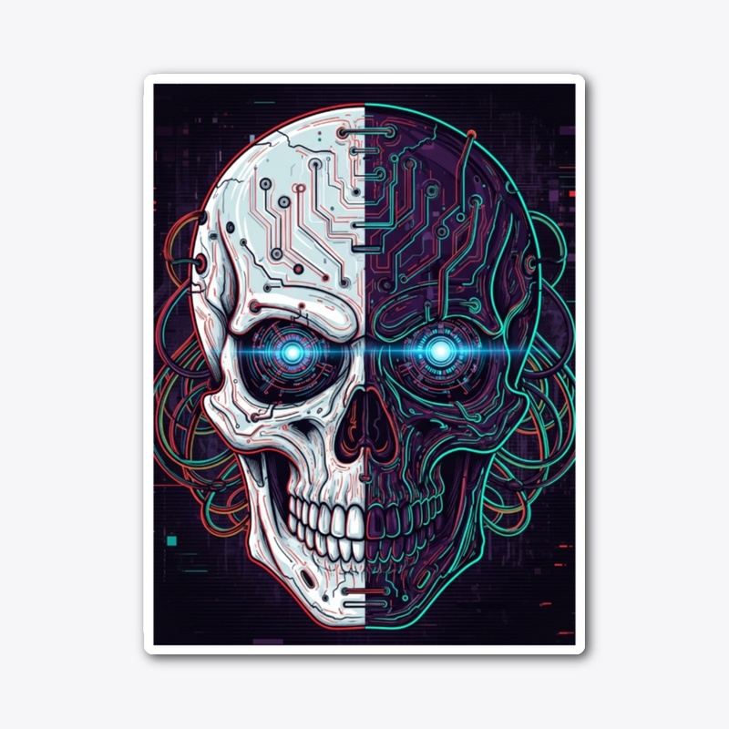 Cyberpunk Skull