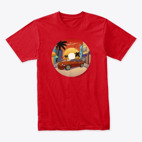 Z Summer Sunset 1973 Red T-Shirt Front