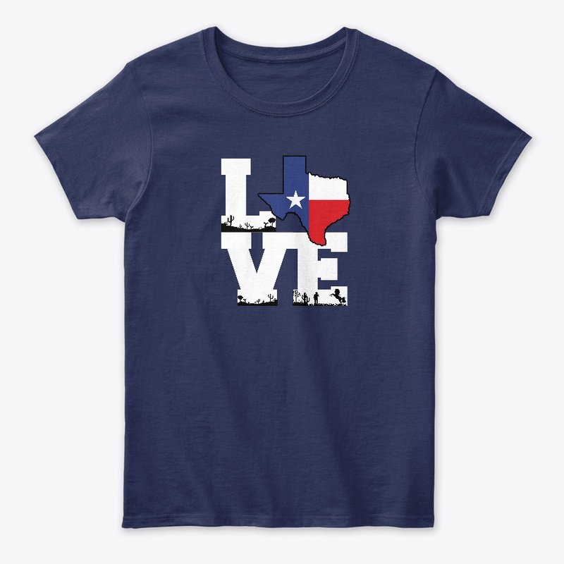 Love Texas Themed Lone Star Shirt