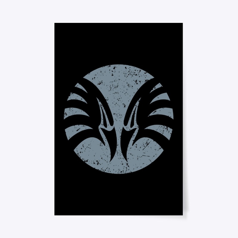 Eagle Heads, grey circle