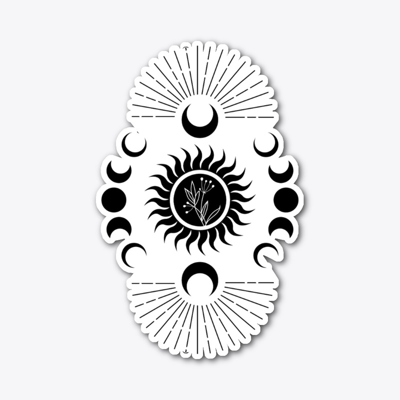 Mystic Moon  Phase And Sun Shirt