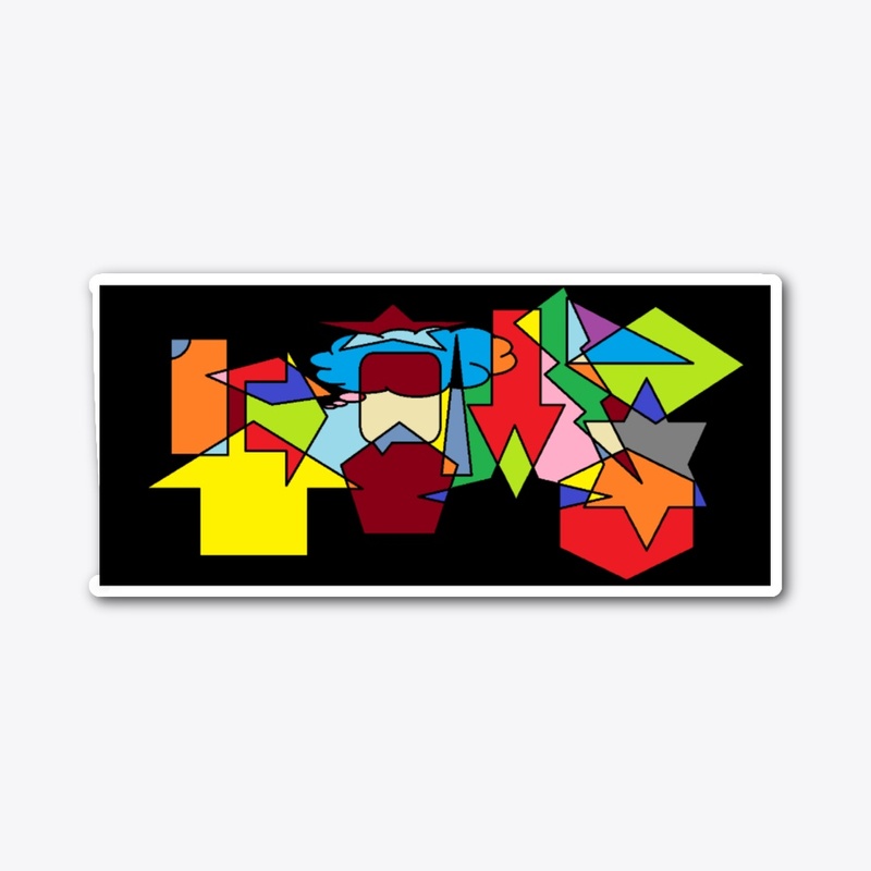 random shapes Unique colors design