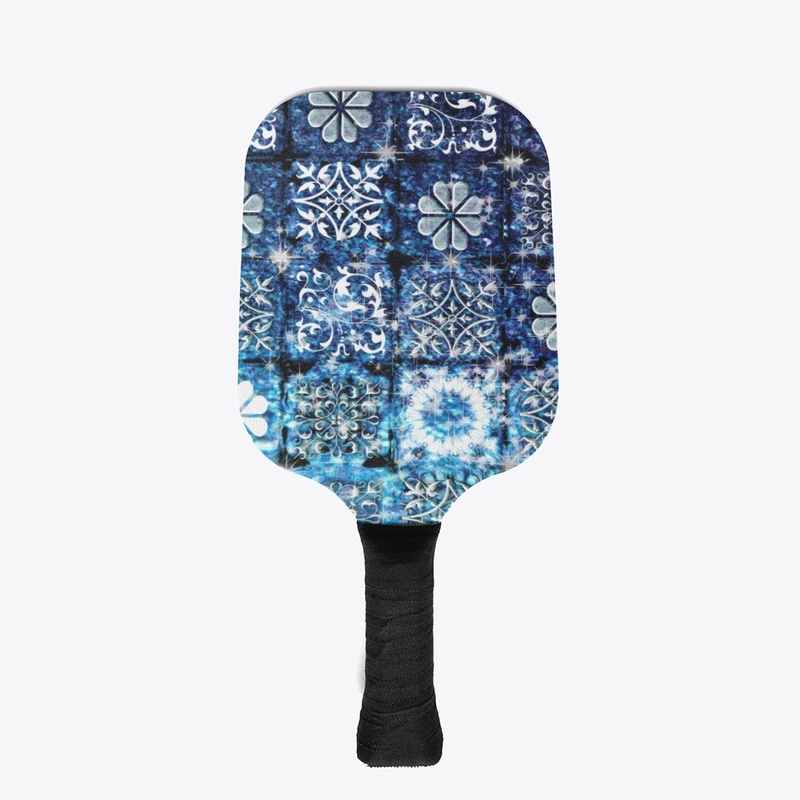 Blue Ice Crystals Motif