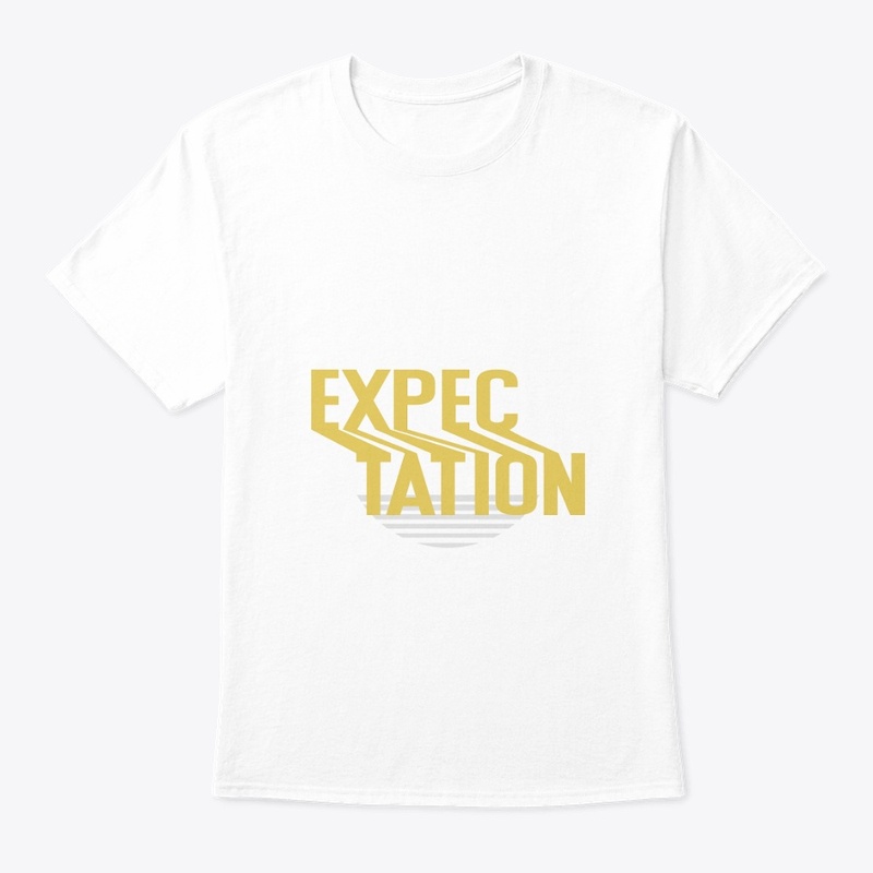 Expectation print t-shirt