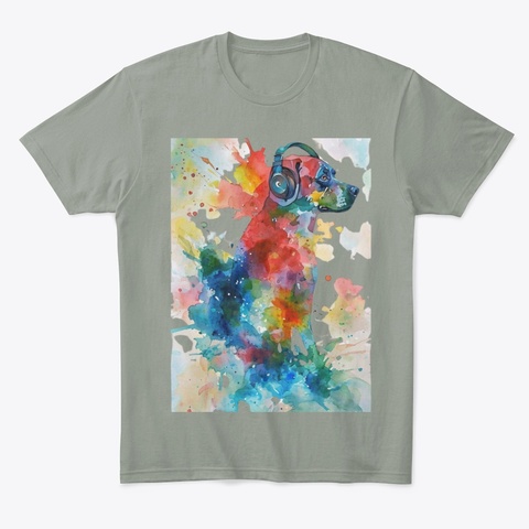 Painting The Notes Grey T-Shirt Front