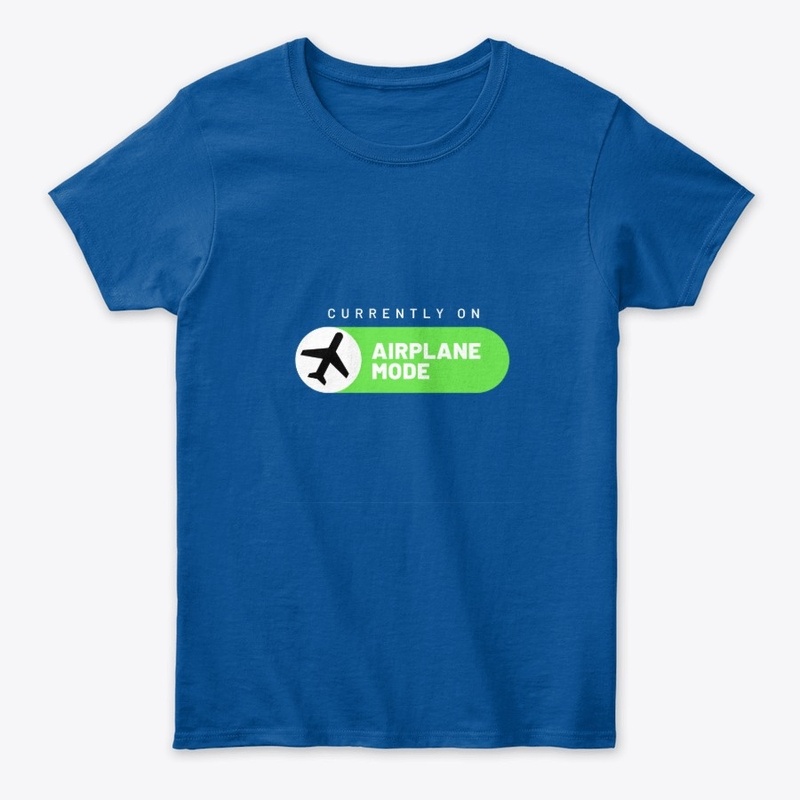 Airplane mode on Black Shirt