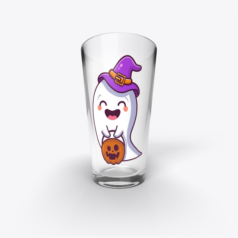 Halloween ghost with pumpkin 2023