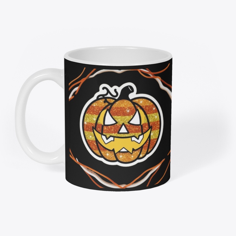 Halloween glitter pumpkin