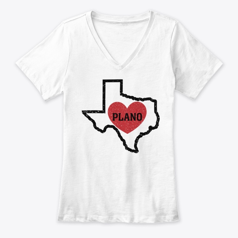 Plano Texas Heart Shirt City State