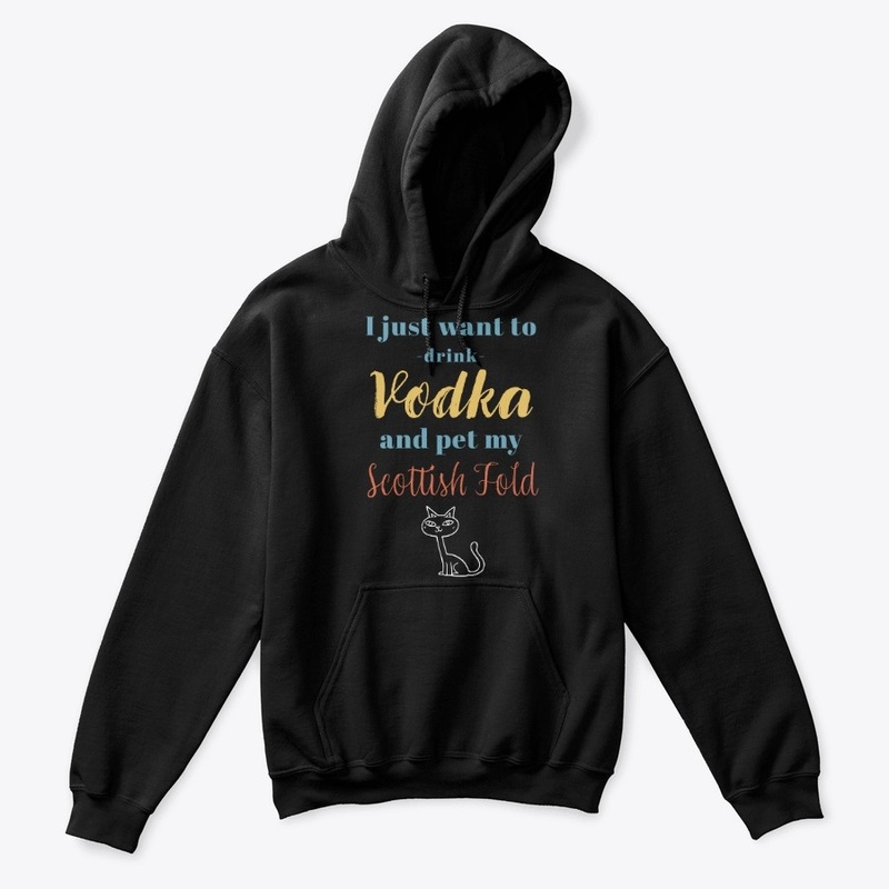 Drink Vodka Scottish Fold Cat