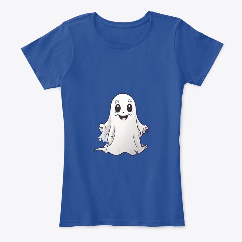 Cute little ghost with unsettling