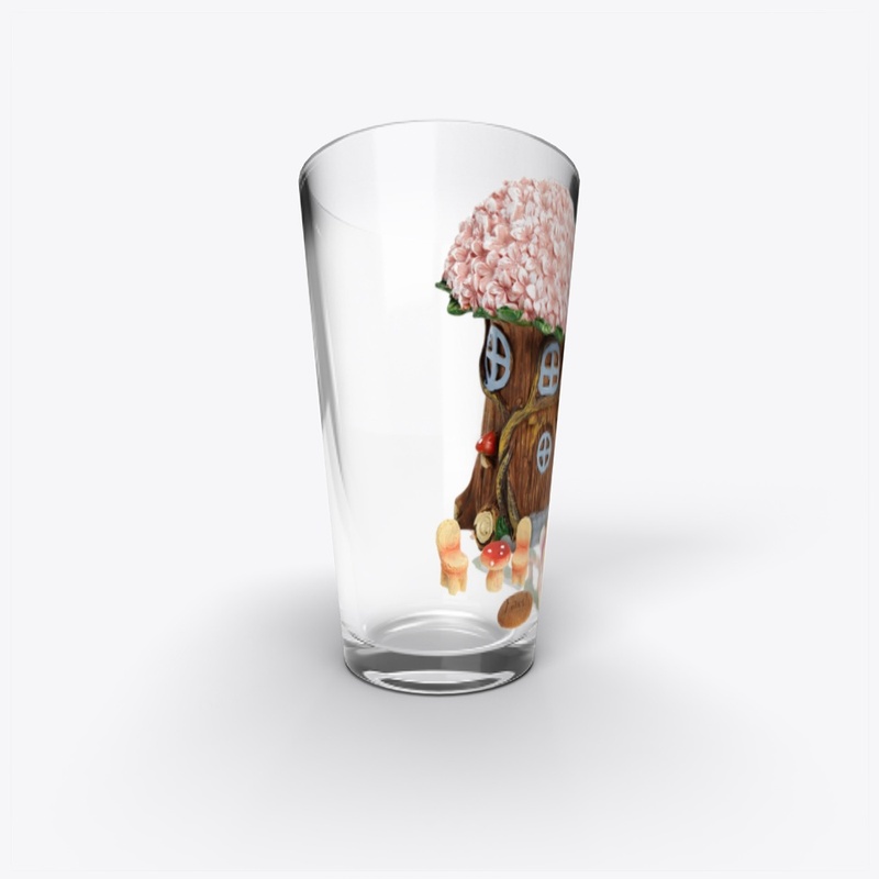 Fairy Hous Printed Glass
