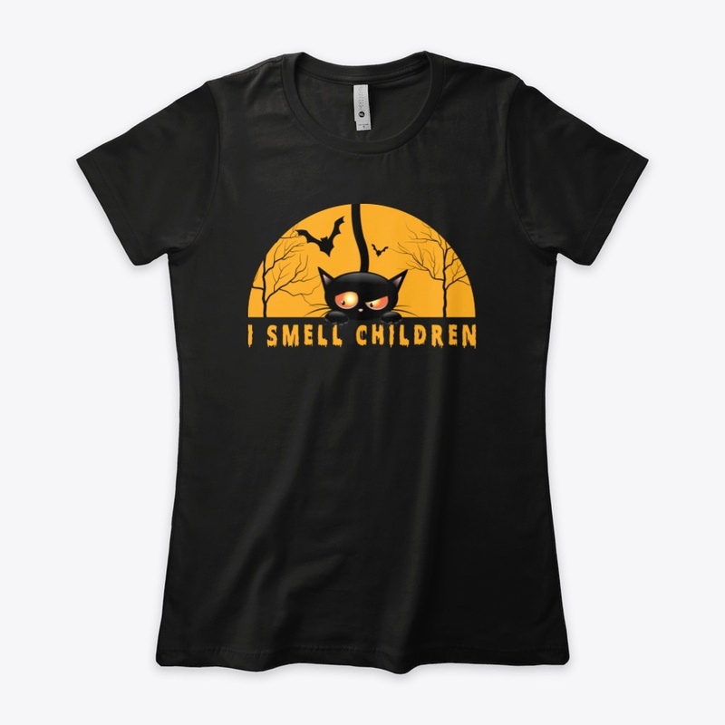 Black Cat Halloween T-Shirt