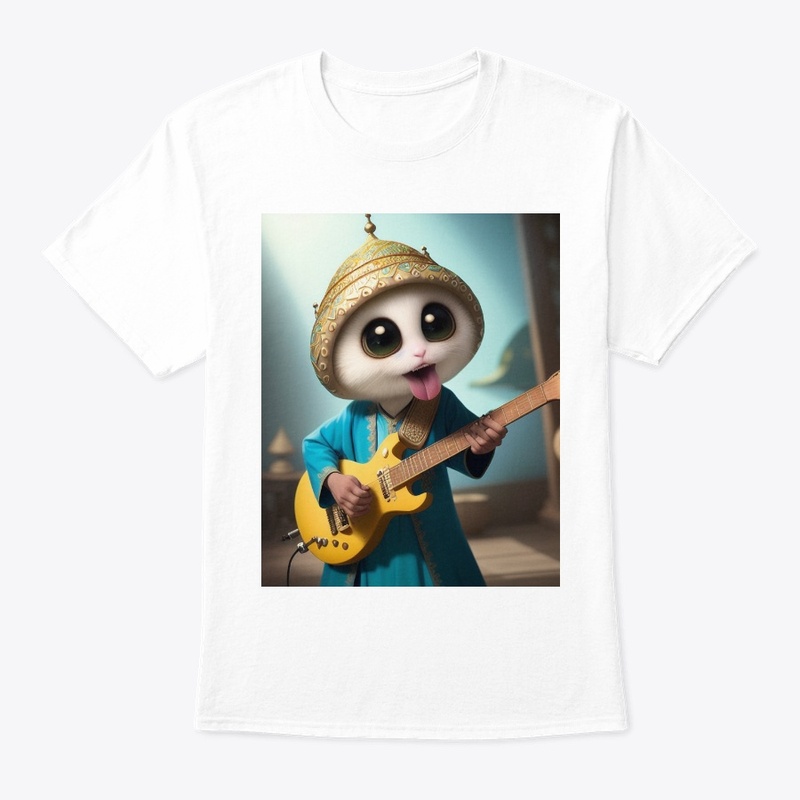 Very Cute Creature Jamming on Guitar