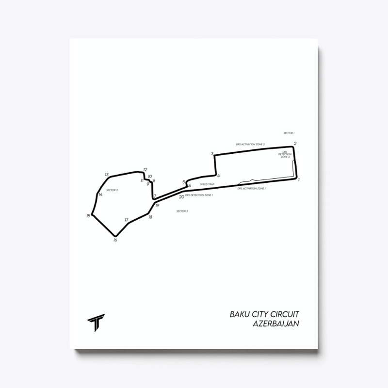 Baku City Circuit Track Map