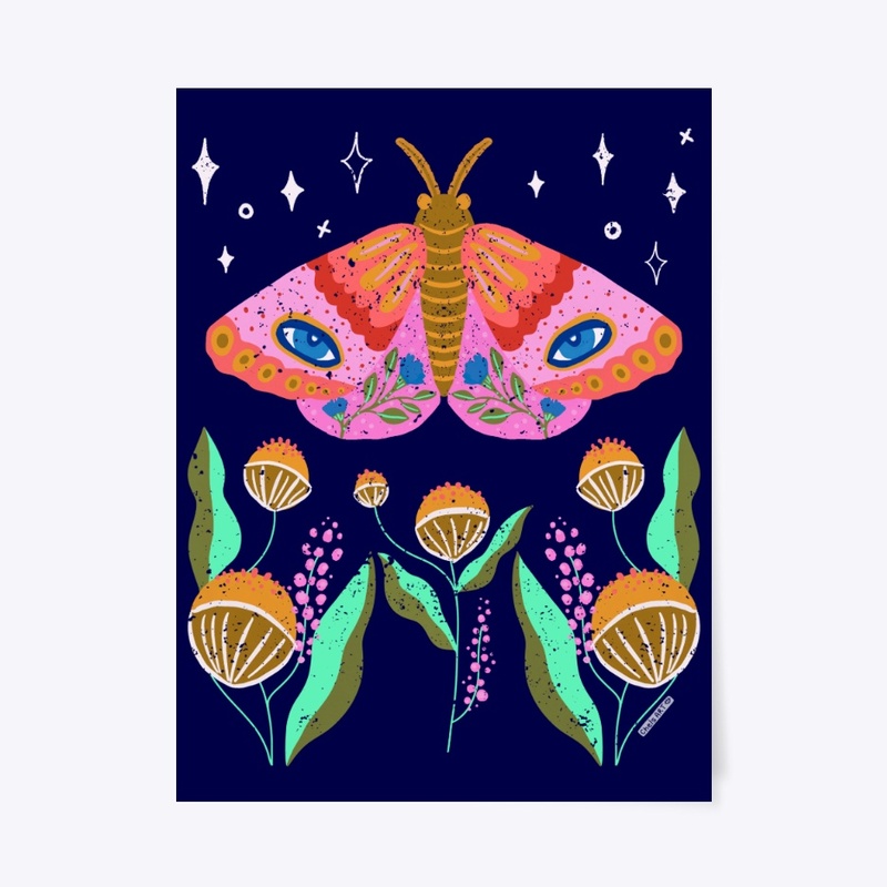 Whimsical Mystical Moth