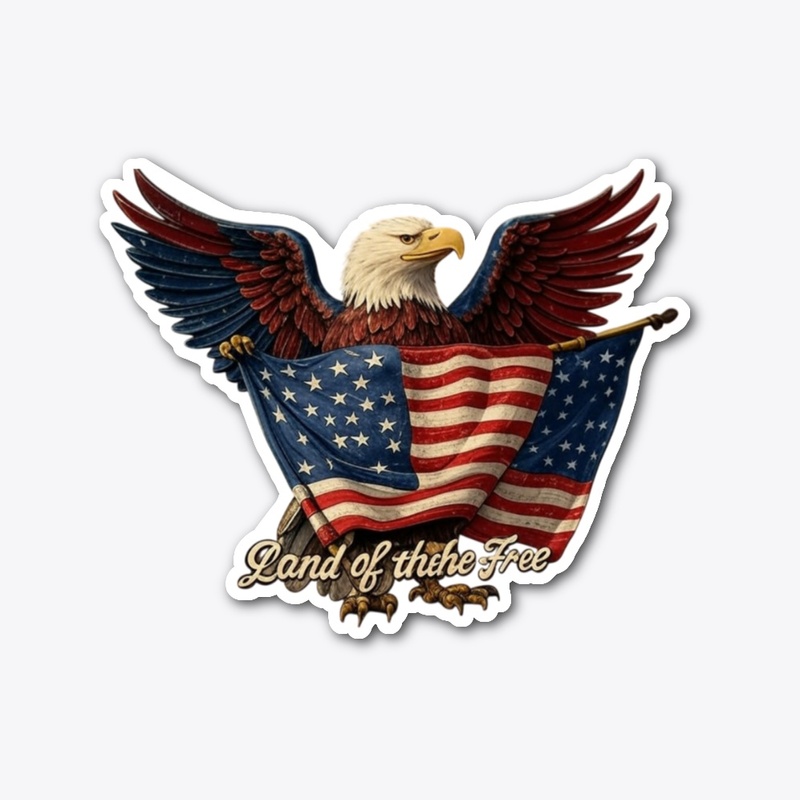 Retro Eagle Freedom Tee - Patriot Pride
