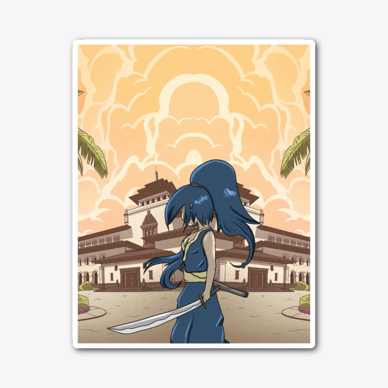 Anime Warrior Tee - Bold Village Graphic