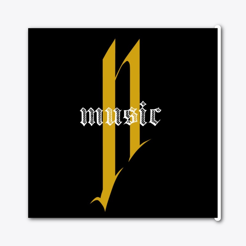 Neighborhood Music Logo Square Sticker