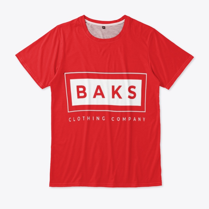 The company word "baks" Tishirt 