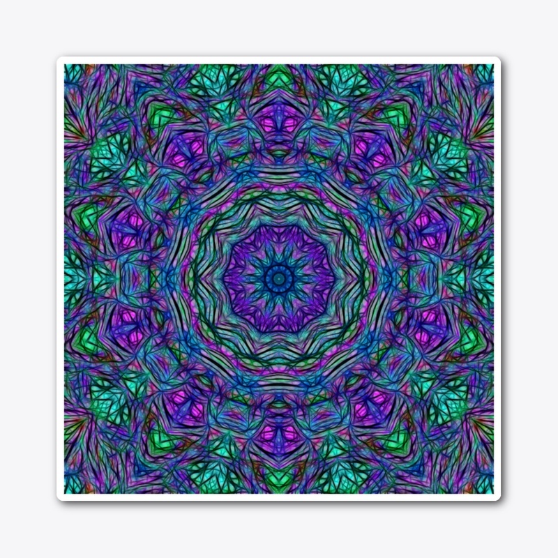 Blue Green Purple Klaeidoscope