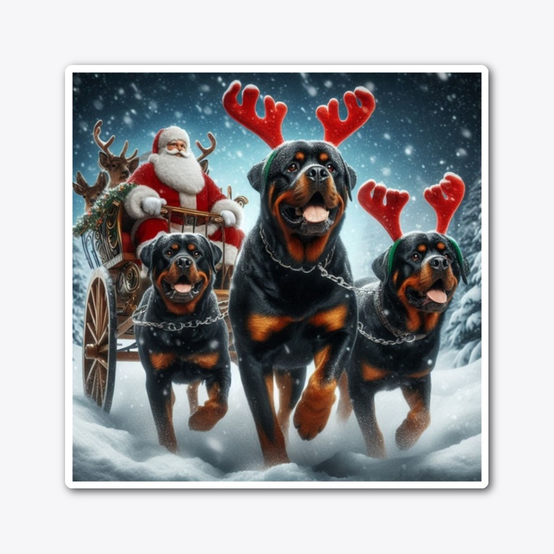 Rottweilers and Santa