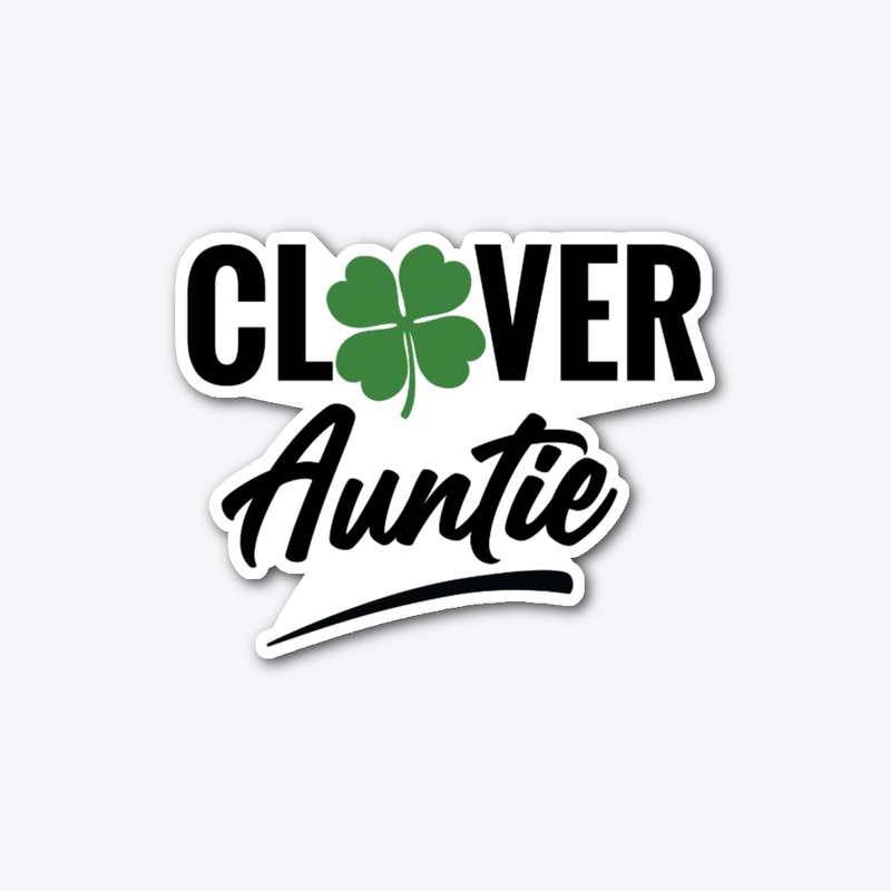 Clover Auntie White Merch