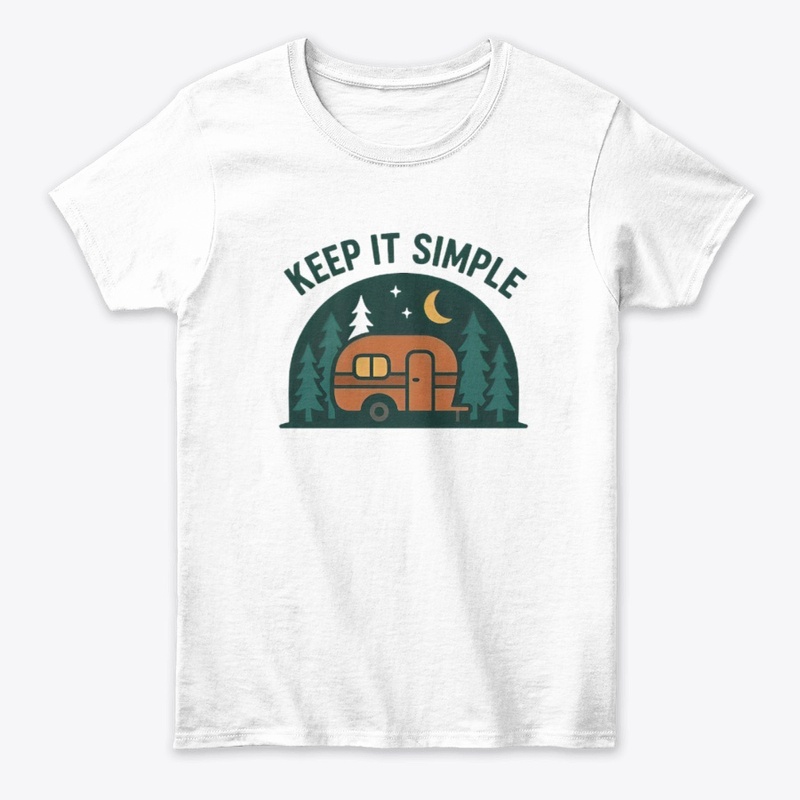 Keep It Simple-Retro Camper Night Forest