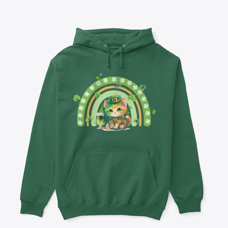 st patrick one lucky cat
