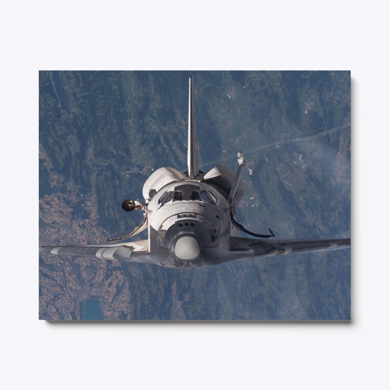 STS-114 au dessus de Neuchâtel