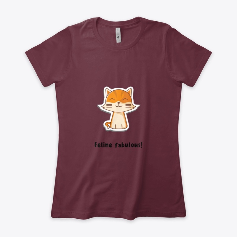 Feline Fabulous  Women's Boyfriend Tee