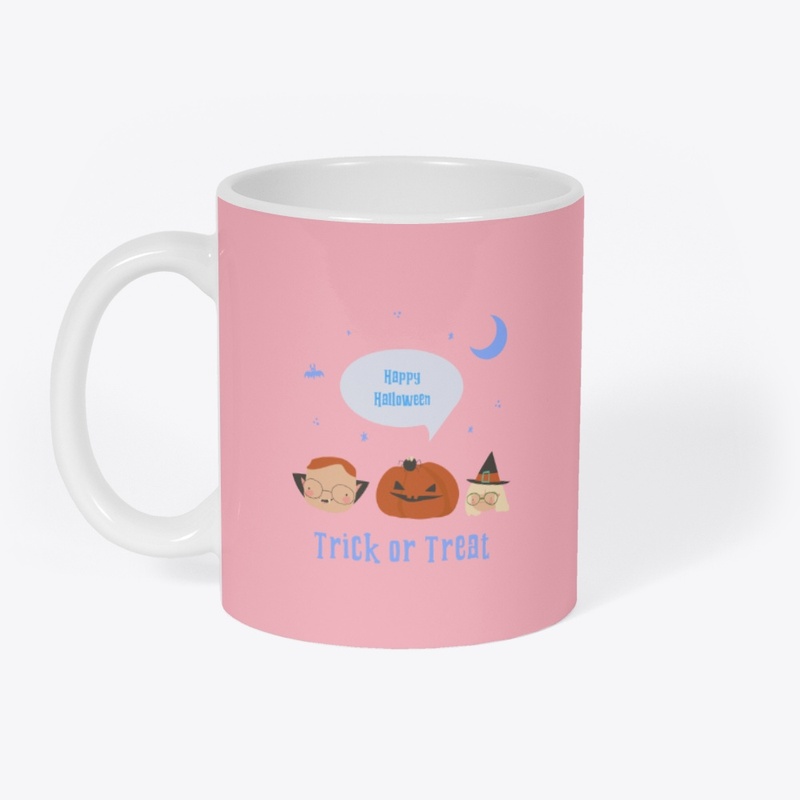 3 Faces Happy Halloween Design