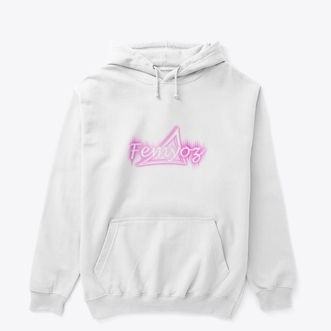 Femyoz Pink Merch Design White T-Shirt Front