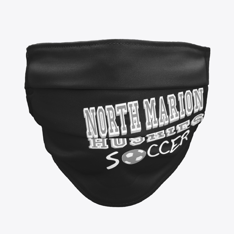 North Marion Huskies Soccer Black Mask