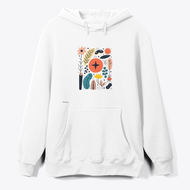 Artistic, modern graphic T-shirt design