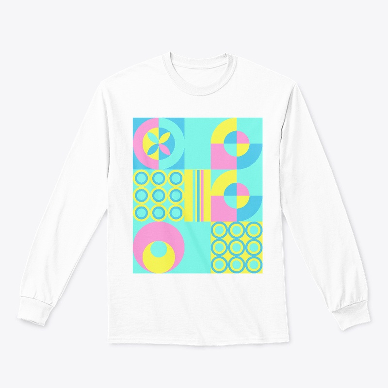 Tribal colorful geometric design pastel 