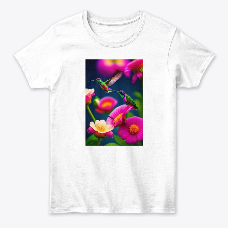 "Hummingbirds in Bloom"
