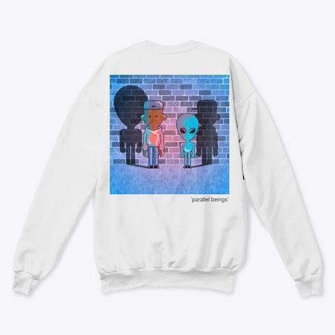 Super Socks White  T-Shirt Back