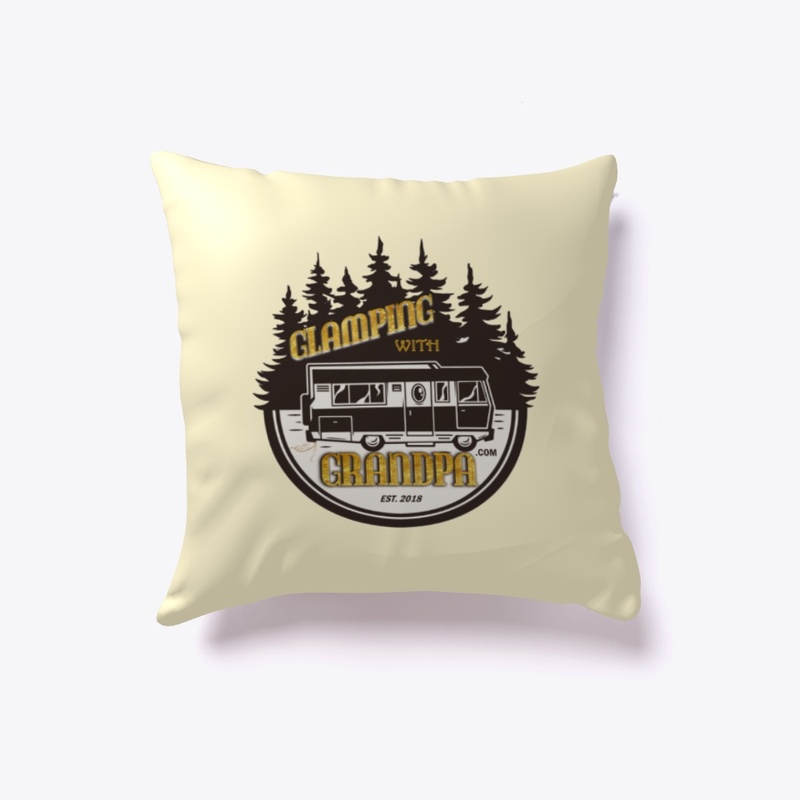 Glamping with Grandpa Pillow