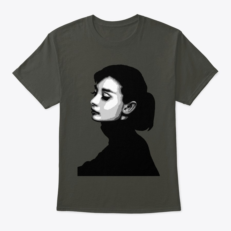 Aubrey Hepburn Black and White Portrait
