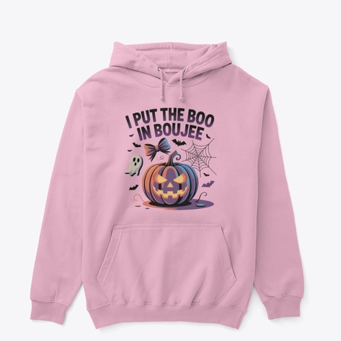 I Put The Boo In Boujee Light Pink T-Shirt Front