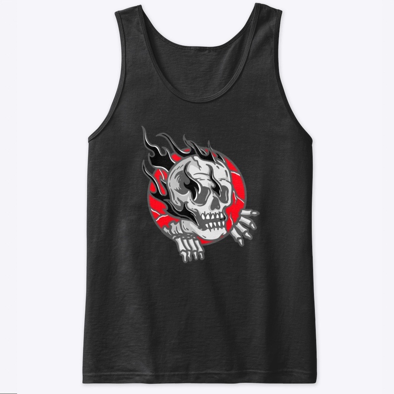 flame skull